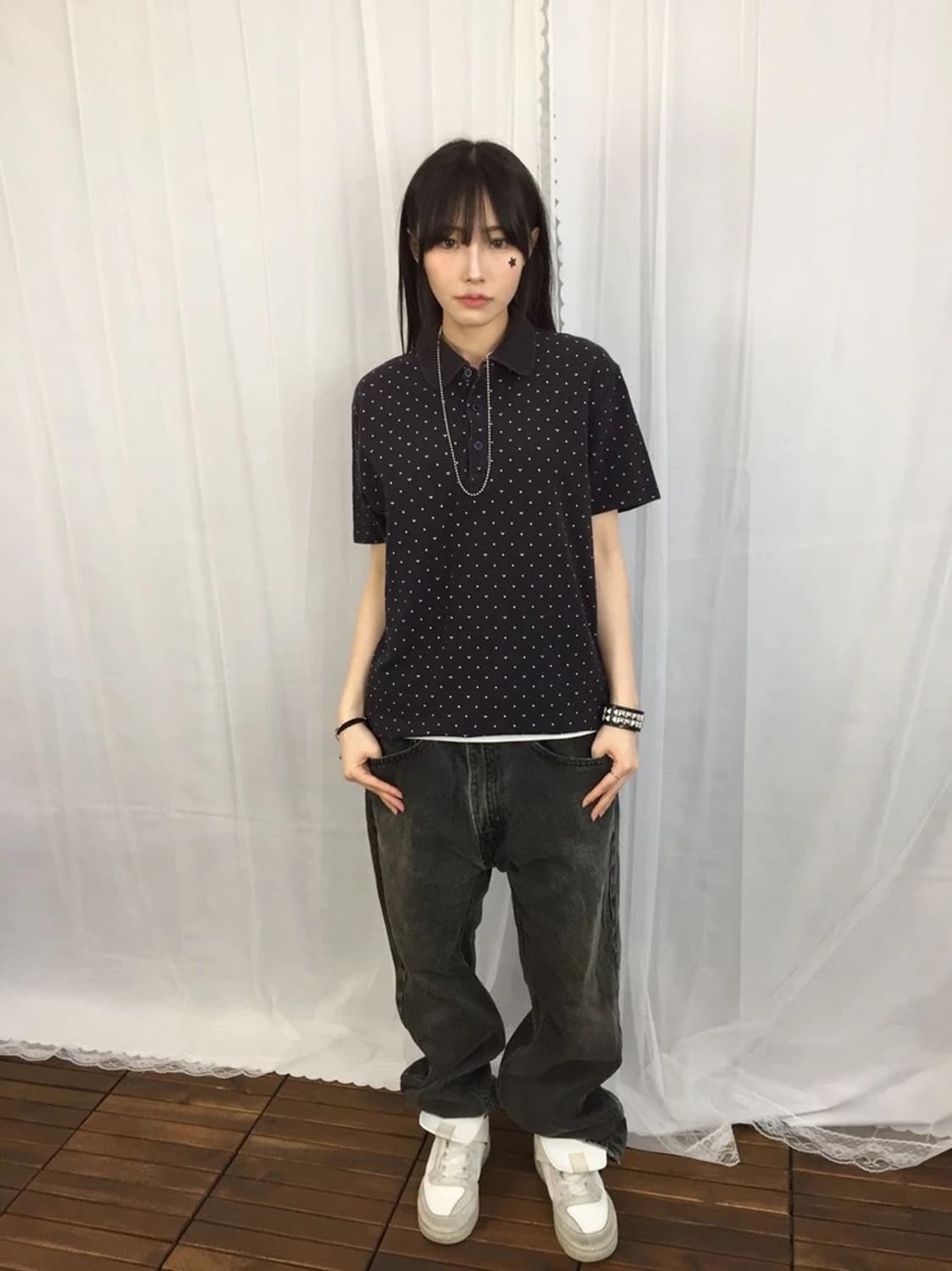 Armani Jeans Dot Slim Polo Shirt 상품이미지1