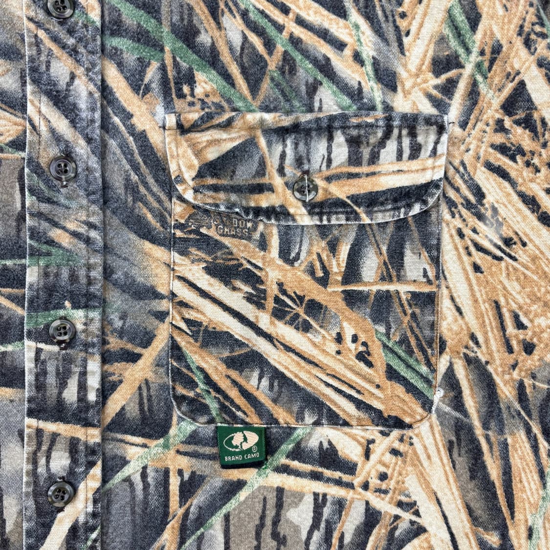 90's Mossy Oak 리얼트리 카모 샤모아 셔츠 상품이미지4