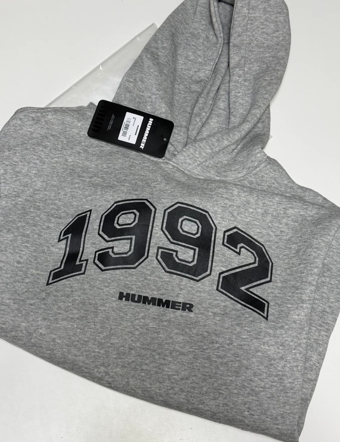 HUMMER 후드티 멜란지 그레이 상품이미지3