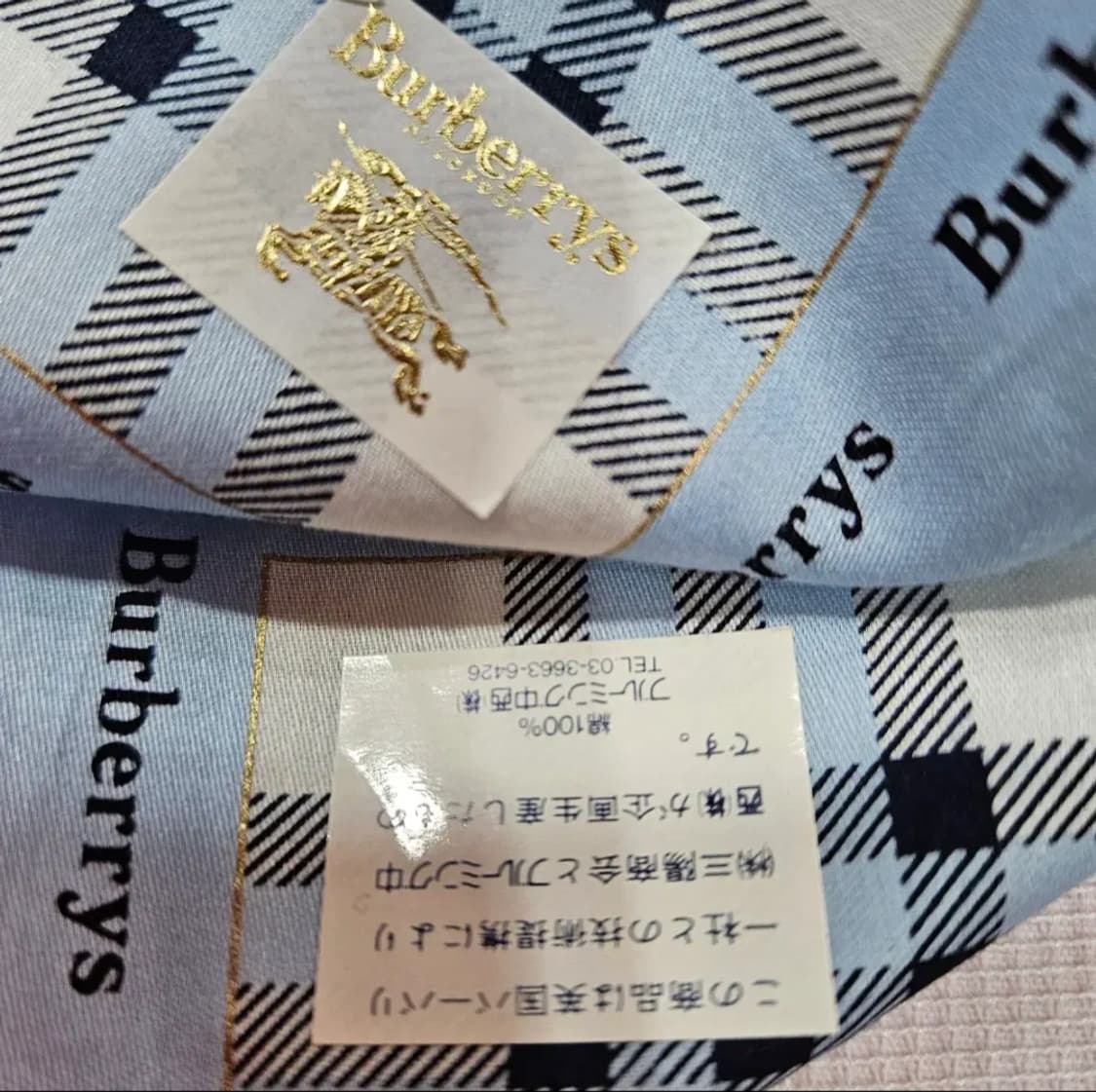(버버리손수건) 체크 쁘띠 손수건/반다나 상품이미지6
