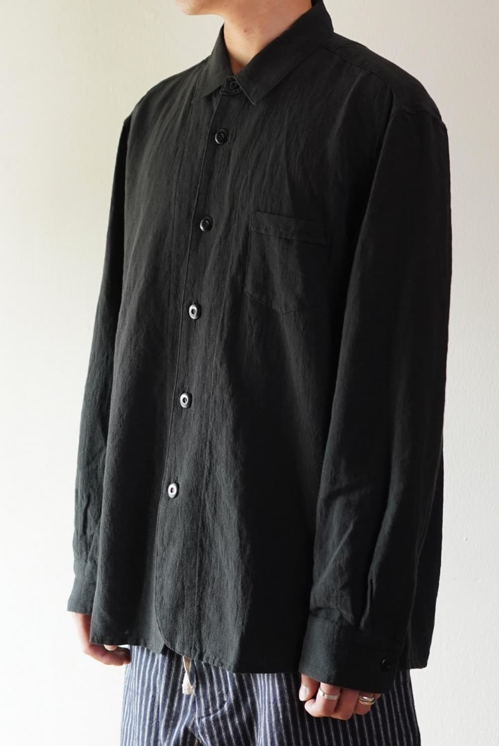 Wardrobe41 워드로브41 빌레셔츠 블랙 M 상품이미지1