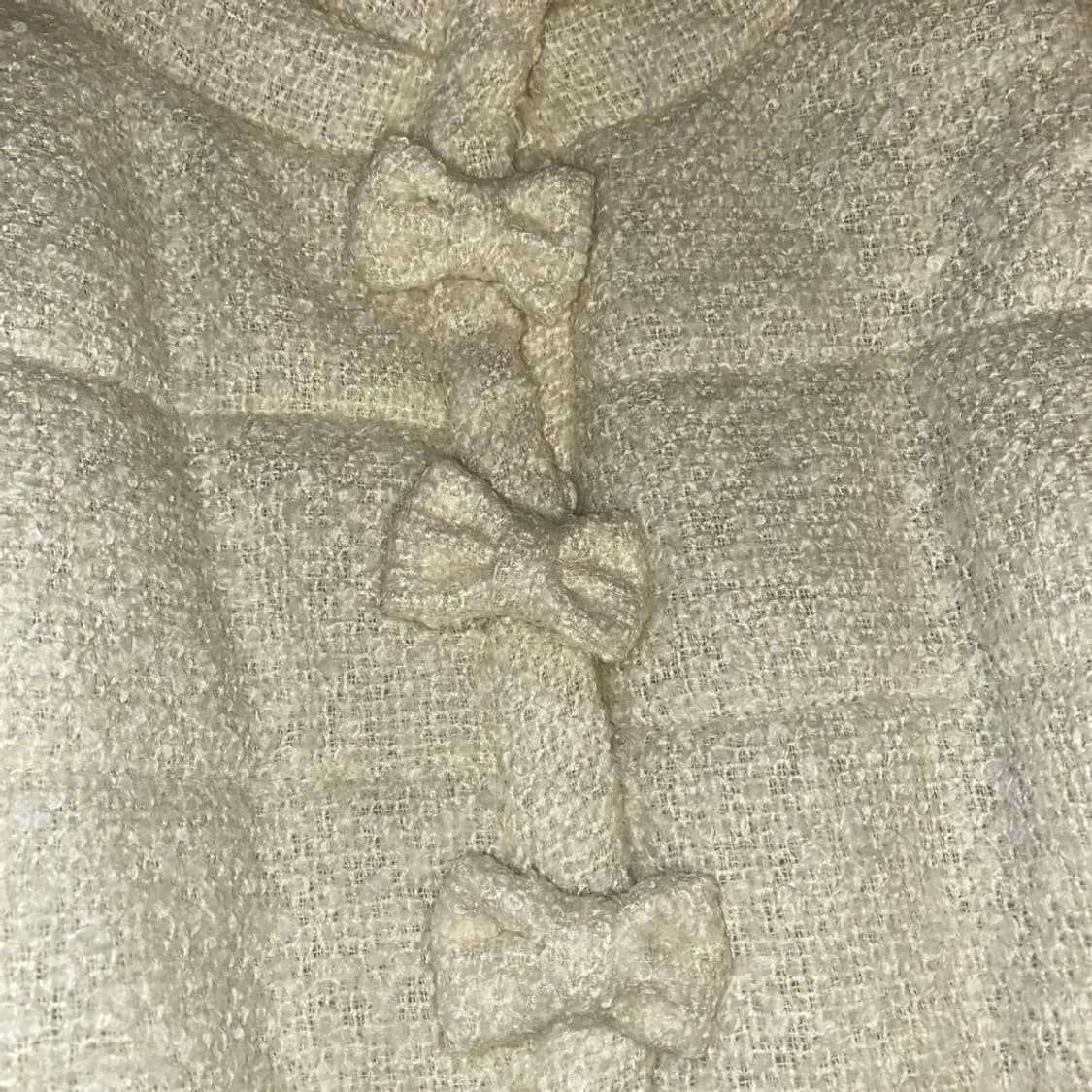 리즈리사 핀터깔 고전 대장 아이보리 3연 리본 패딩 달천깔 라떼갸루 상품이미지4