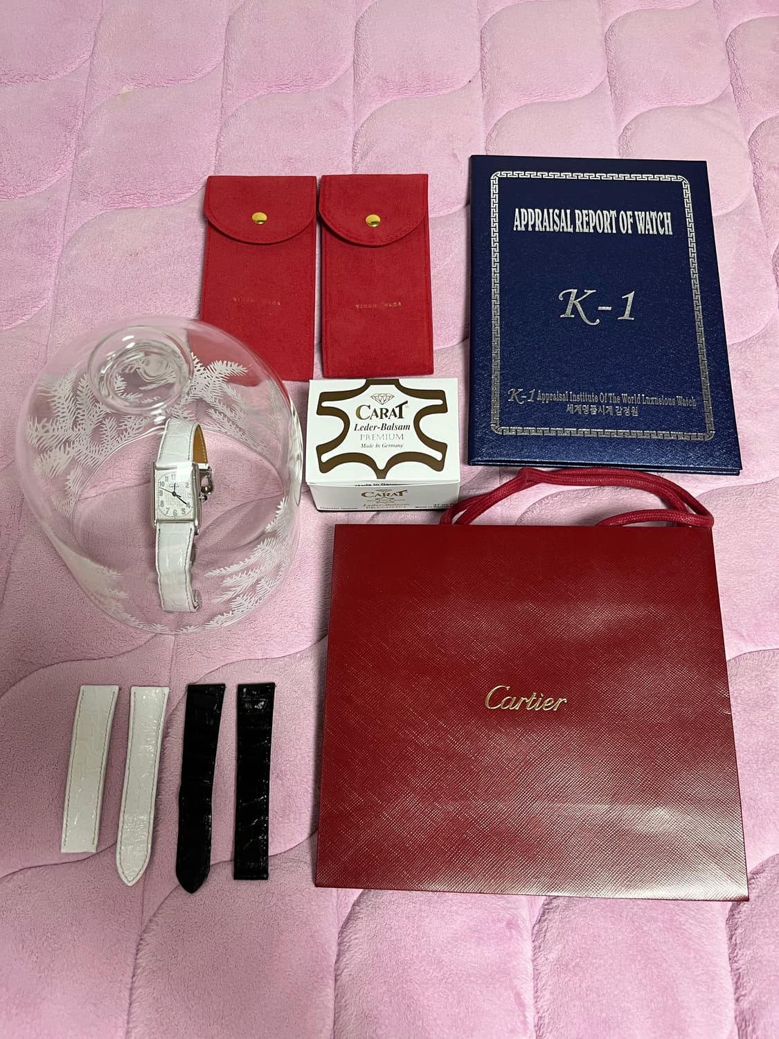 희귀) 빈티지 까르띠에 아라빅 머스트 탱크 디버클 L/XL 화이트 골드 상품이미지1