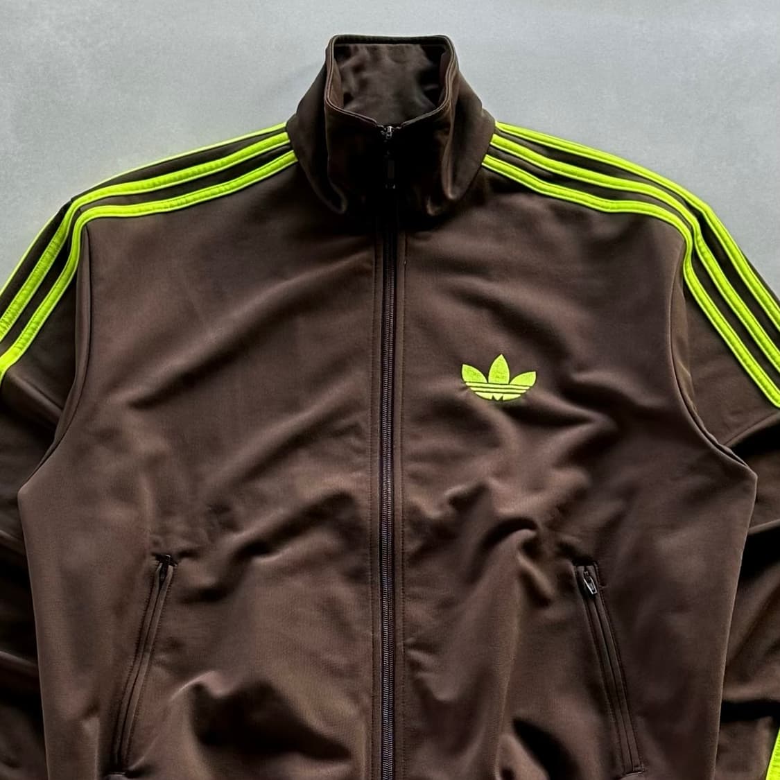 [M]아디다스 구형 파이어버드 초코 민트 브라운 트랙탑 져지 상품이미지2