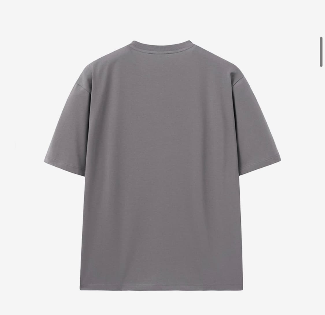인사일런스 수피마 코튼 프리미엄 티셔츠 그레이 상품이미지3