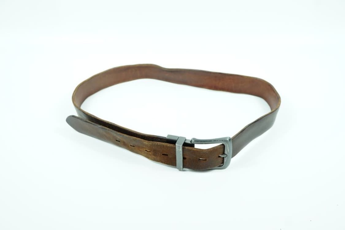 리바이스 빈티지 무드 브라운 통가죽 벨트 상품이미지4