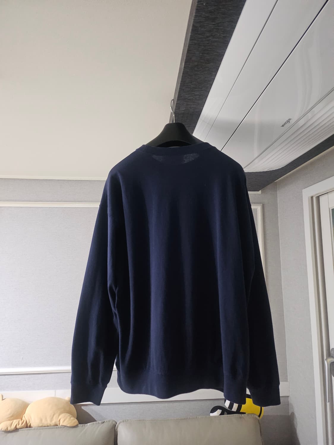 [거의 새것] 단톤 롱슬리브 스웻 긴팔 티셔츠 네이비 xl 상품이미지2