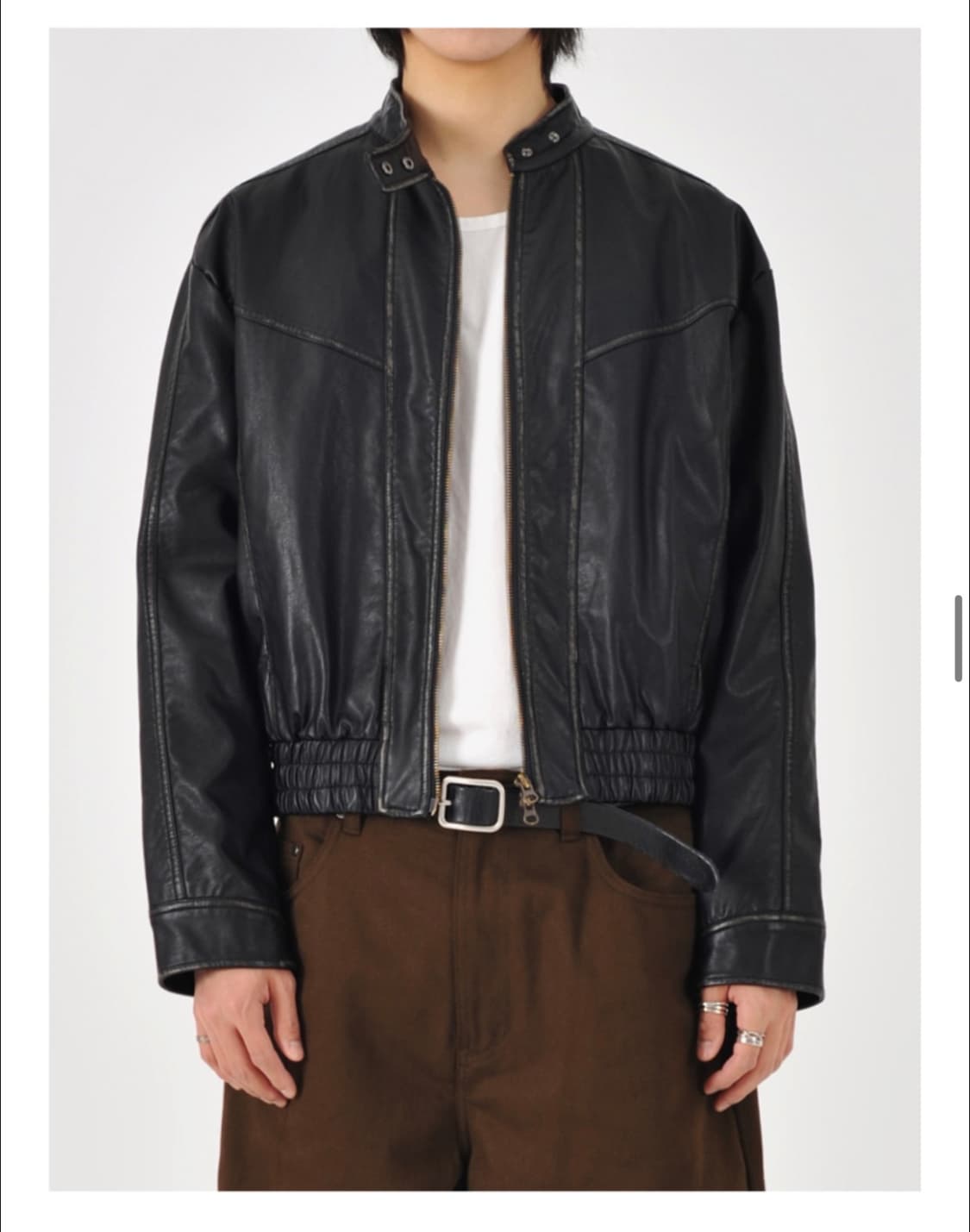 로파이 가죽자켓 L사이즈 상품이미지2