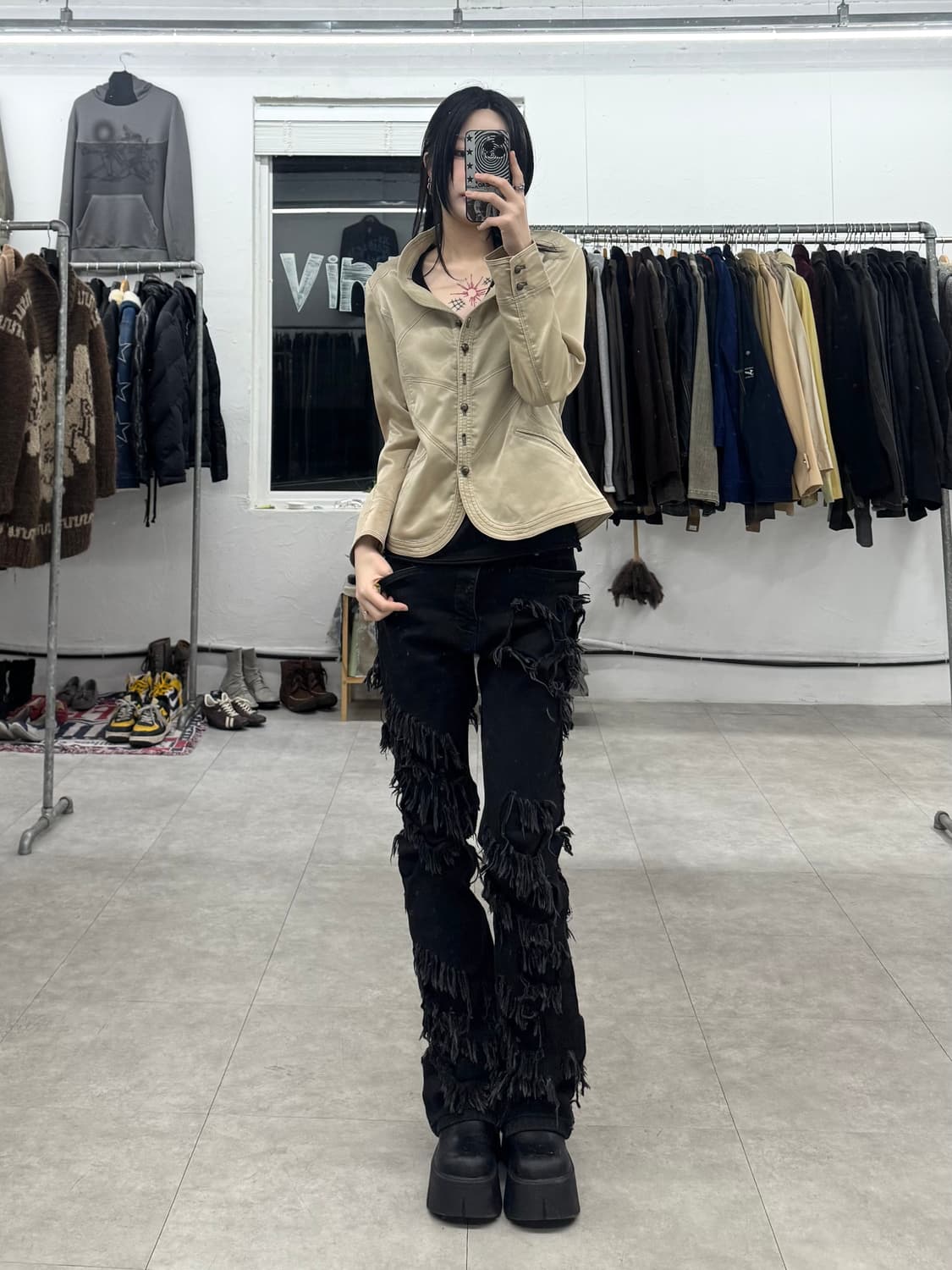 Noa-ge 커브라인 자켓 상품이미지8