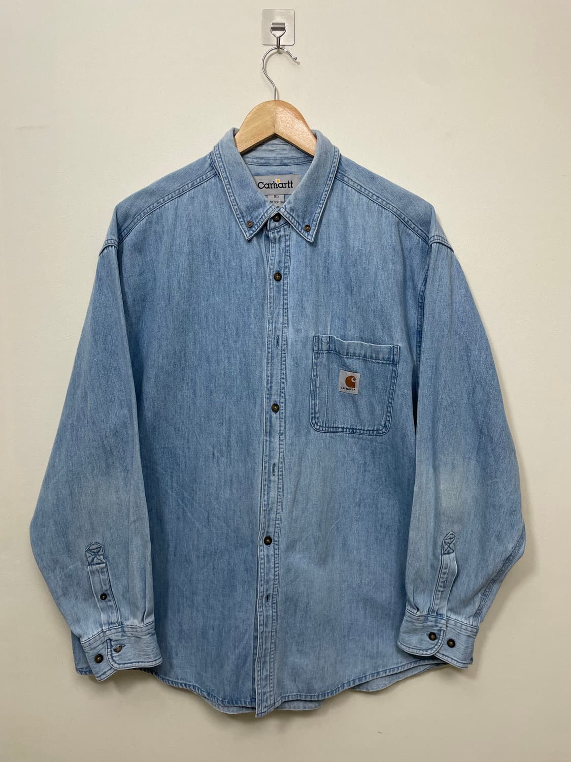칼하트 데님 셔츠 S4 상품이미지1