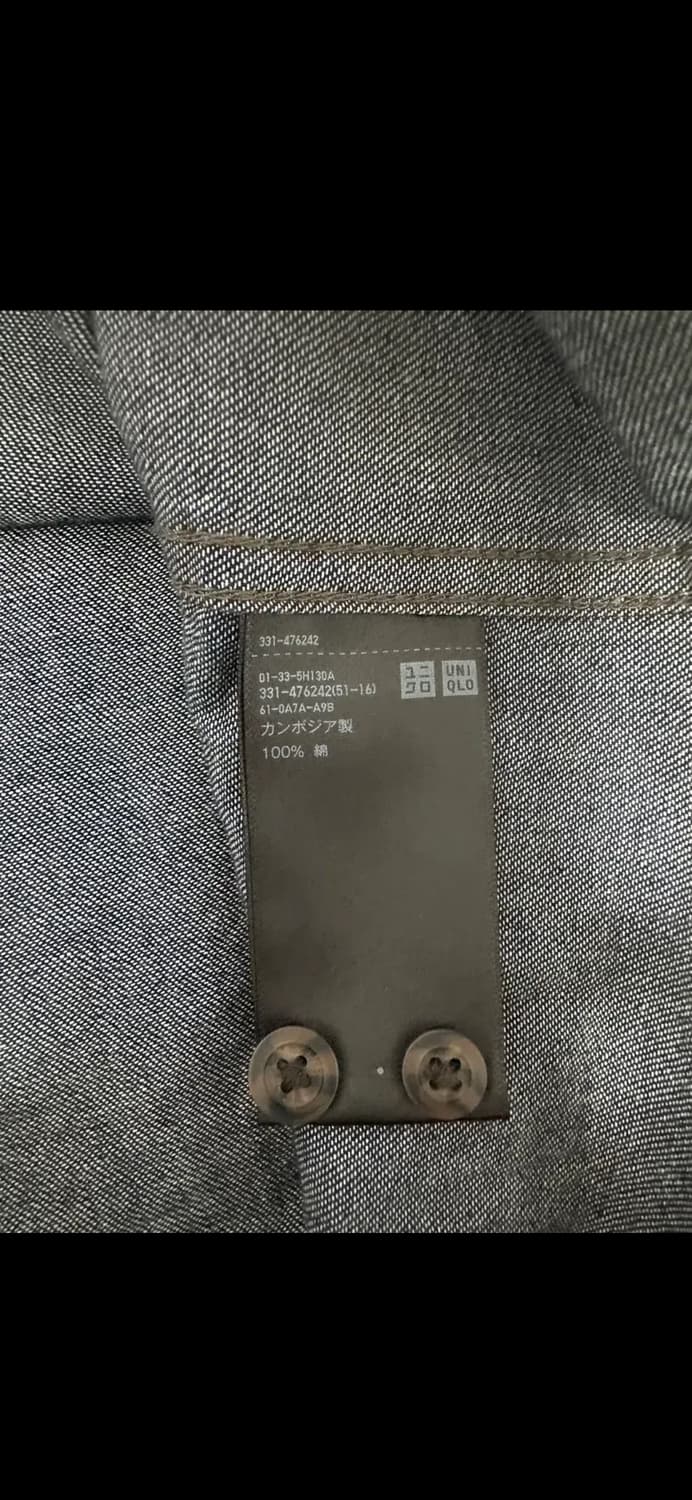 유니클로 JW앤더슨 데님셔츠  상품이미지3