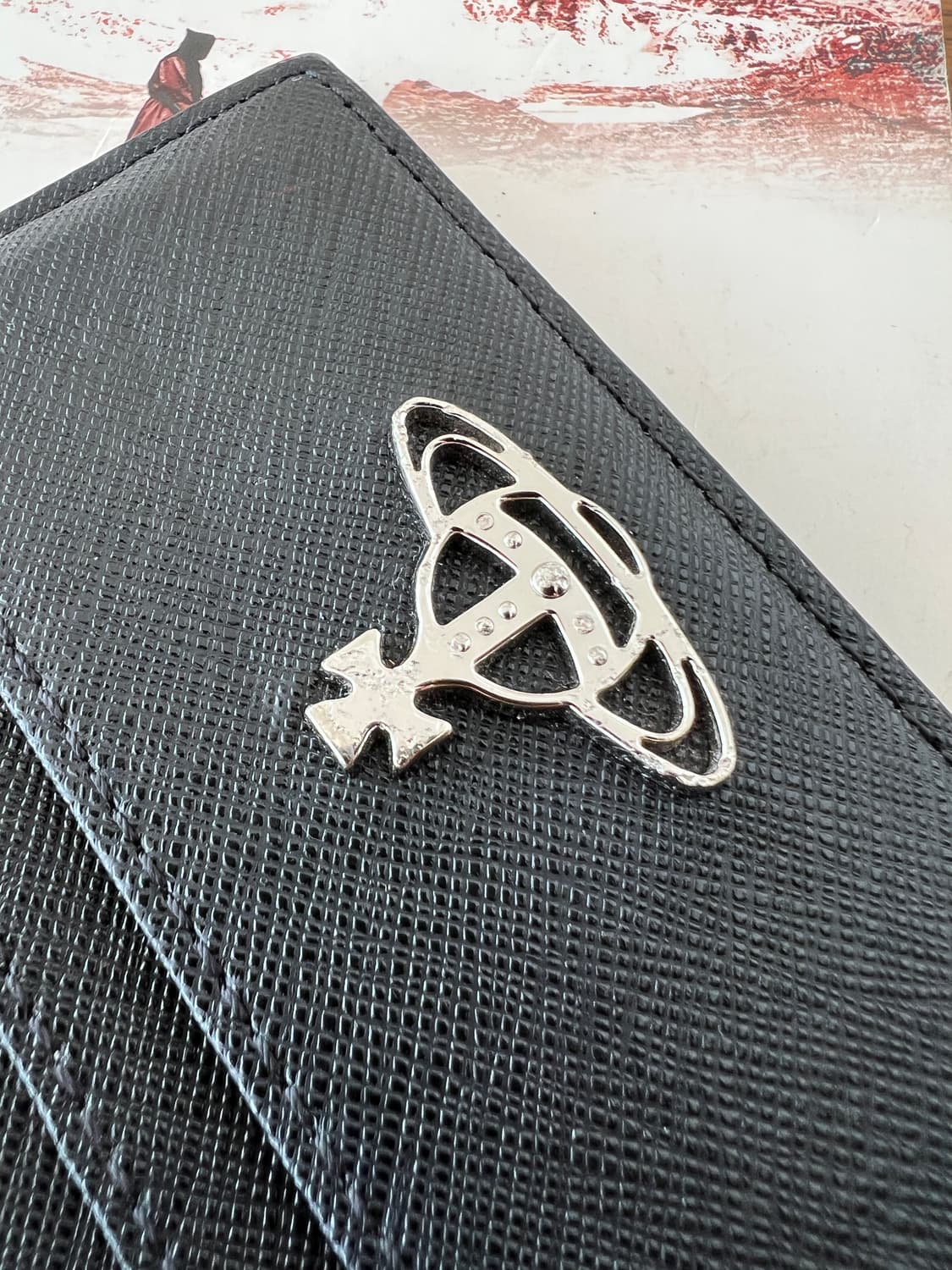 비비안웨스트우드 사피아노 레더 플랫 카드지갑 상품이미지2