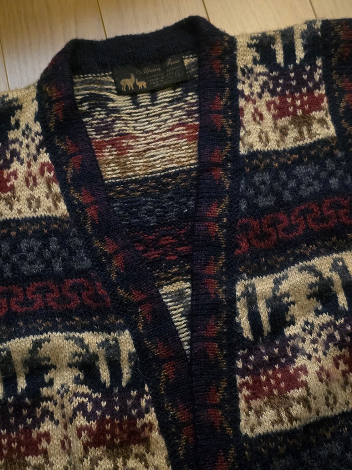 Alpaca Fina 알파카 피나 슬리브리스 가디건  상품이미지4