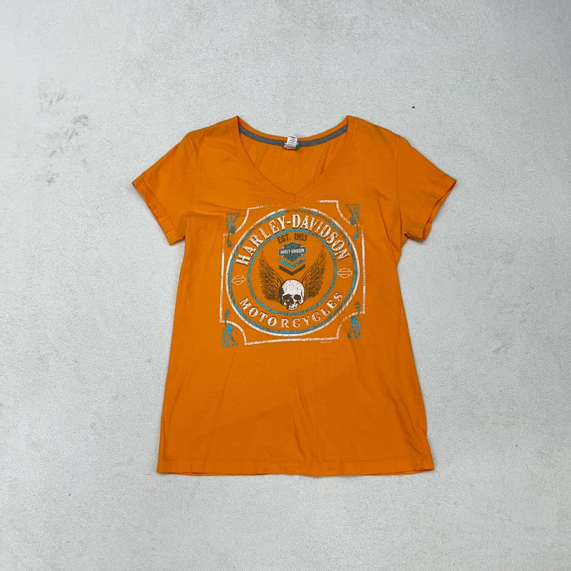 Harley davidson orange T-shirts 상품이미지5