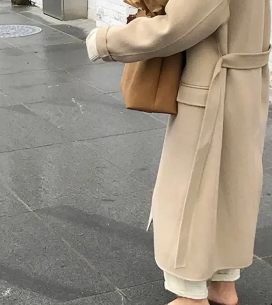 봉주르프로젝트 로우 핸드메이드 코트(네이비) 상품이미지2