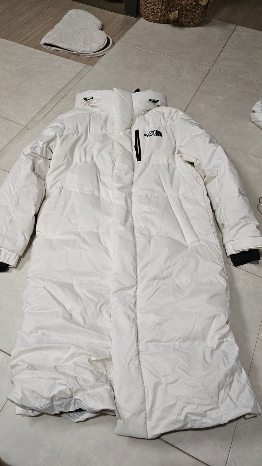 [M(95)] 노스페이스 익스플로링 롱패딩 코트 NC1DI50C 화이트 상품이미지2