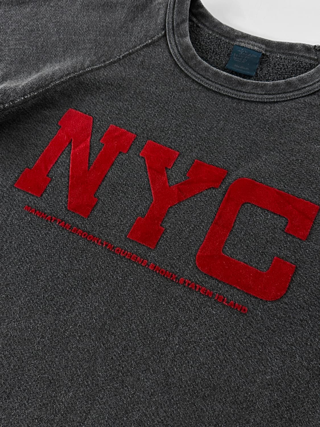 빈티지 Good On NYC 피그먼트 다이드 반팔 스웻셔츠 상품이미지7