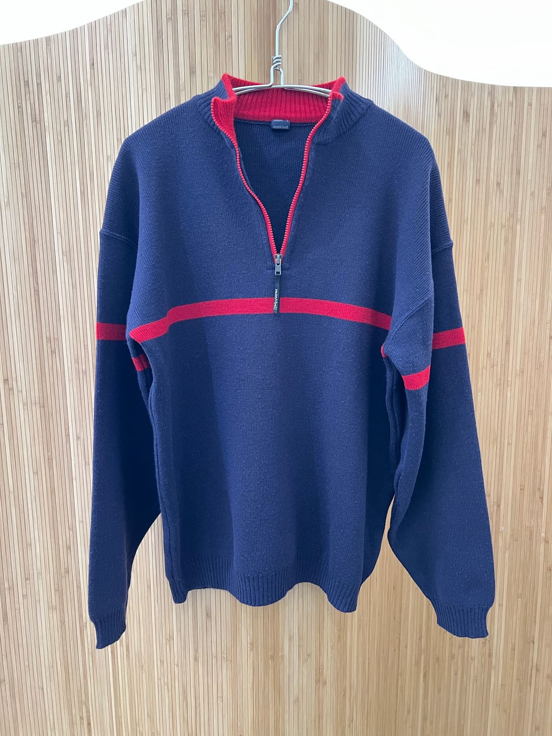 몽벨 재팬 빈티지 하프집업니트 판매 상품이미지4