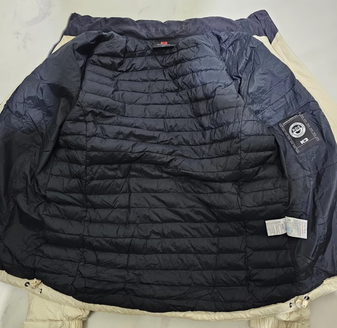 K2 아이보리 퀼팅 패딩 자켓 100 상품이미지10