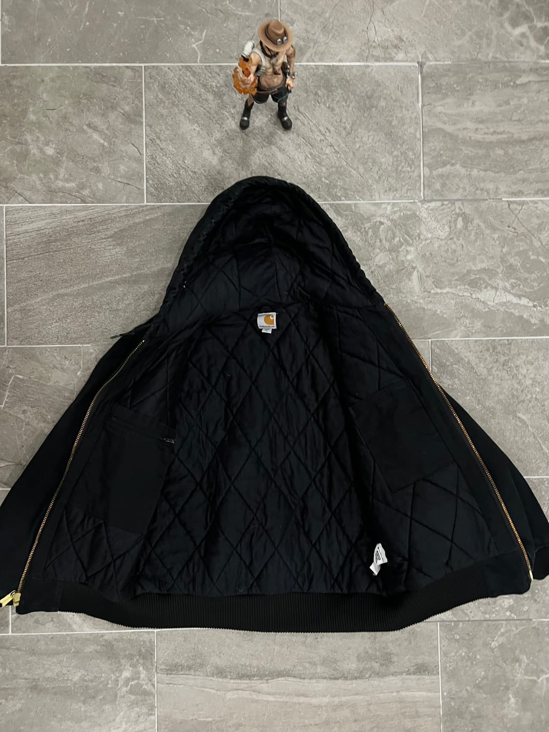 (M) 칼하트 덕 액티브 후드자켓 J140 BLK 블랙 상품이미지3