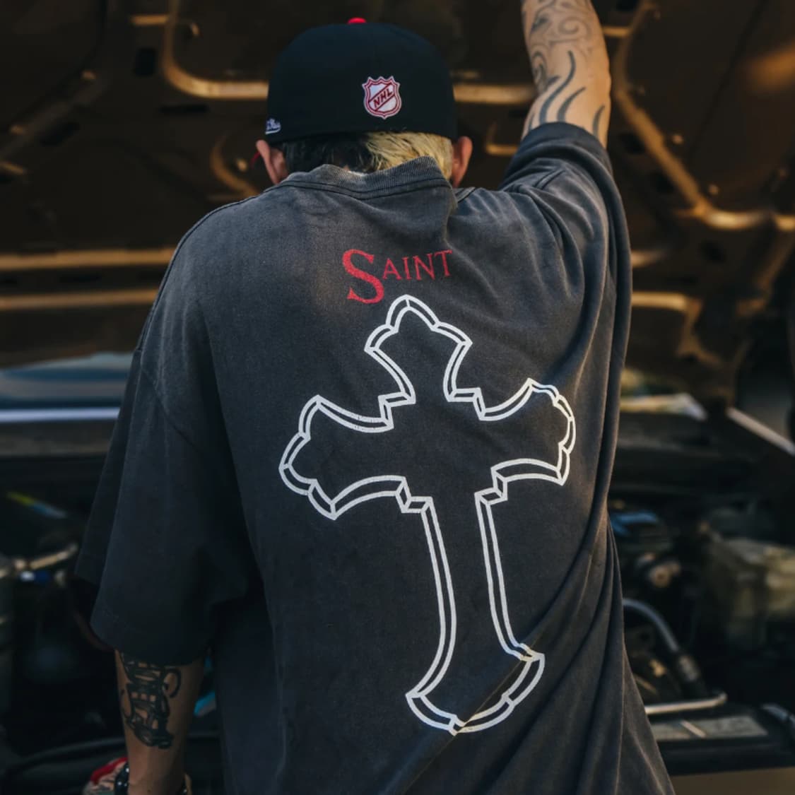 [새상품/2XL] 세인트미카엘 x 투팍 2PAC 반팔 티셔츠 상품이미지5