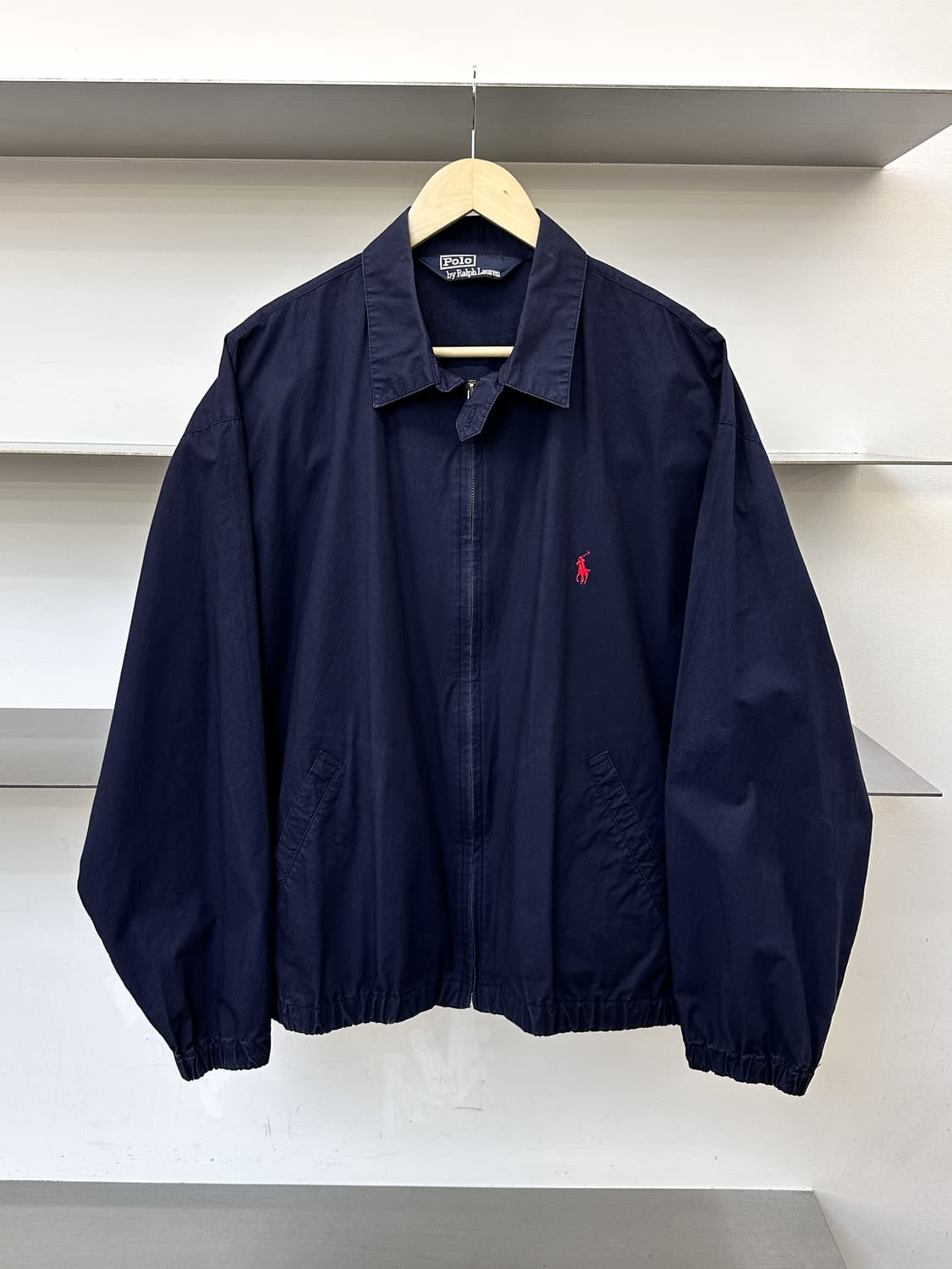 폴로랄프로렌 90s 베이직 포니 네이비 스윙탑 자켓 상품이미지1