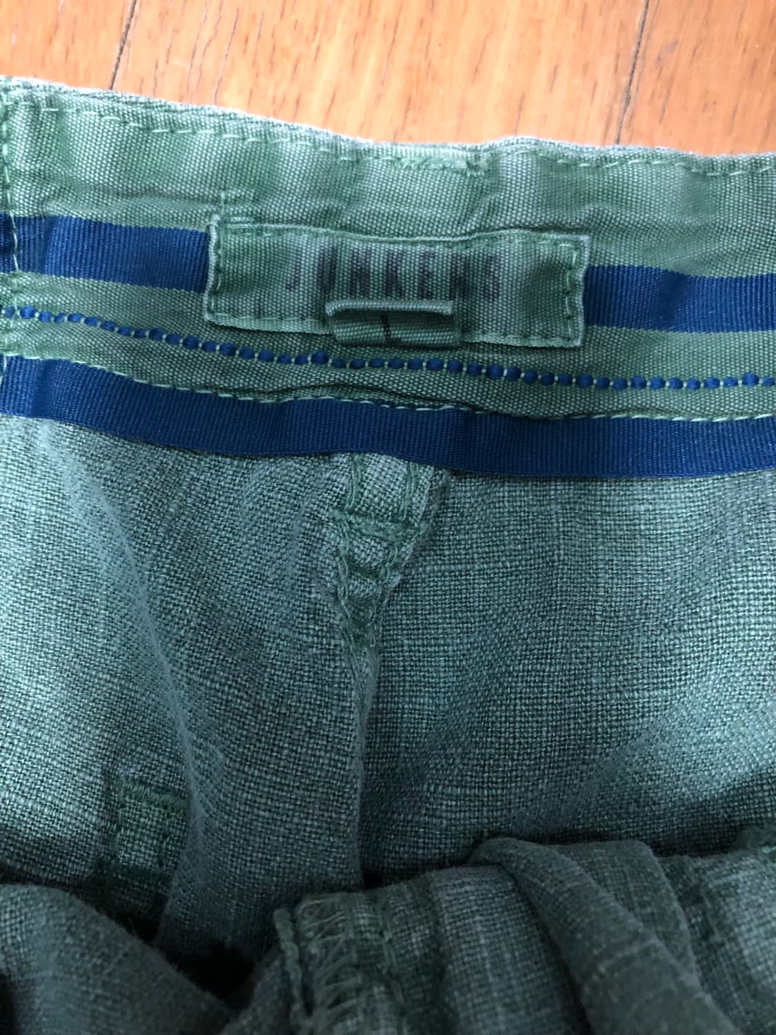 융커스 빈티지 워싱 린넨 카펜터 반바지 쇼츠 카키 M 상품이미지7