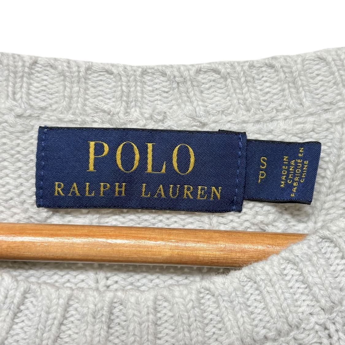 3766 폴로 랄프로렌 연그레이 꽈베기 케이블 니트 상품이미지4