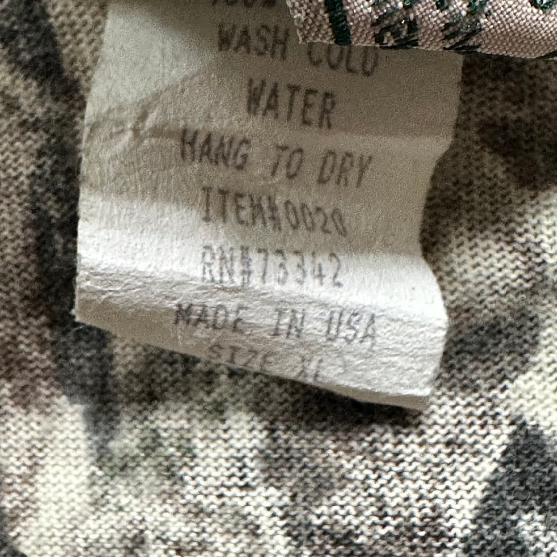 Mossy oak 리얼트리  긴팔 XL 90‘S 상품이미지3