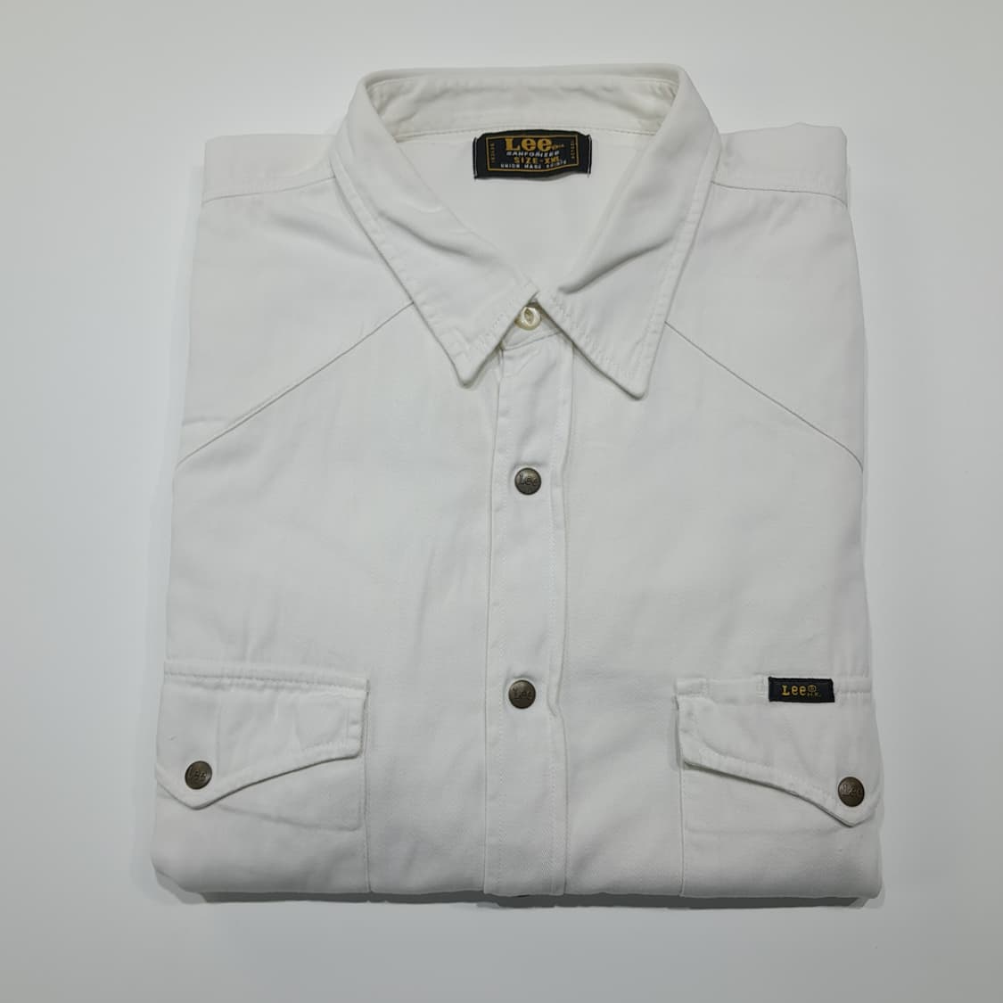 CK149 2XL 리 00s 유니온메이드 화이트 웨스턴 셔츠 남방 상품이미지8