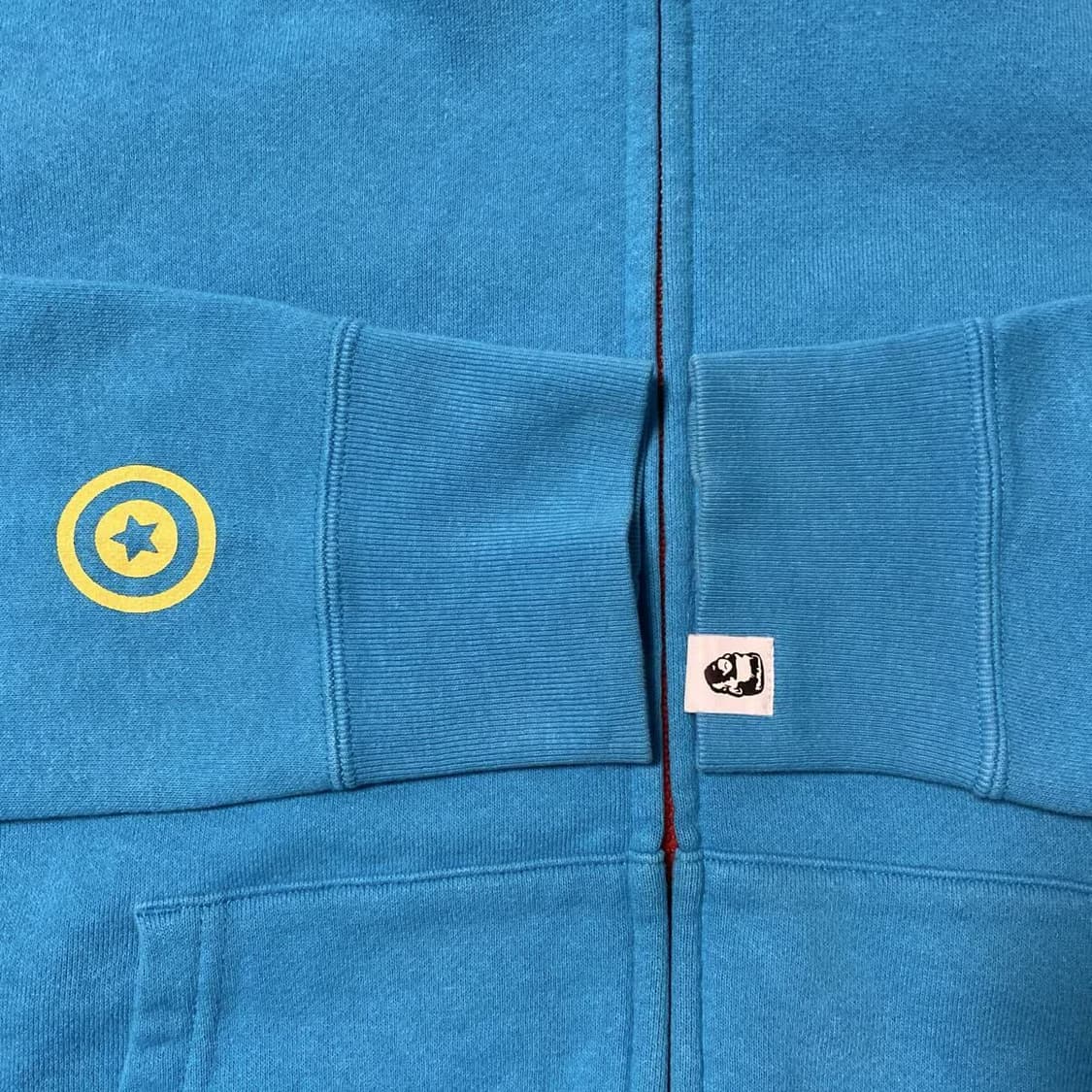 초레어 니고 시절 베이프 네온 샤크 후드집업 블루 상품이미지6