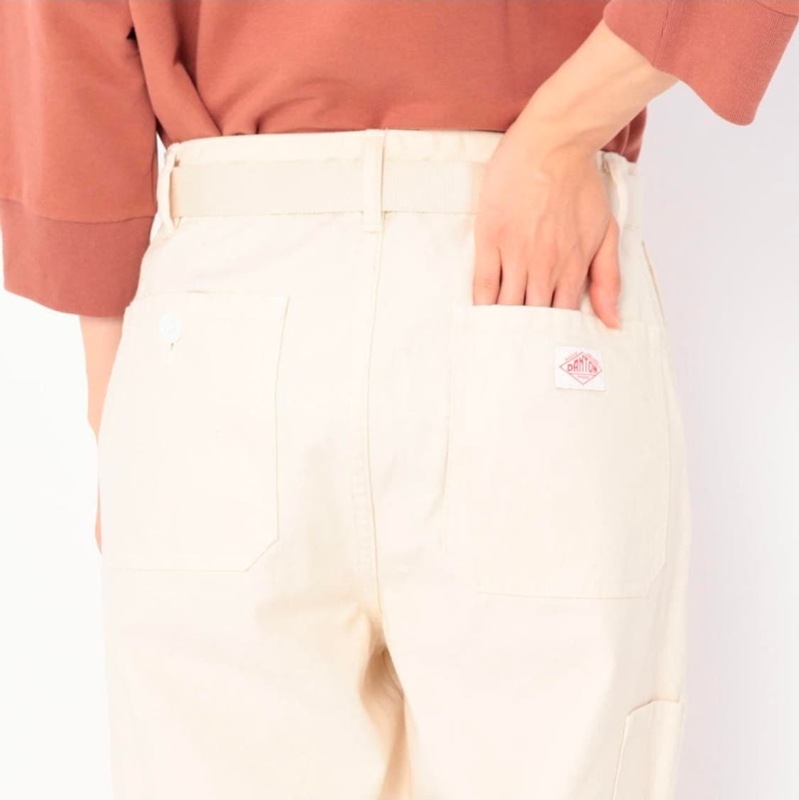 단톤 우먼 벨트 퍼티그 팬츠 34 사이즈 상품이미지4