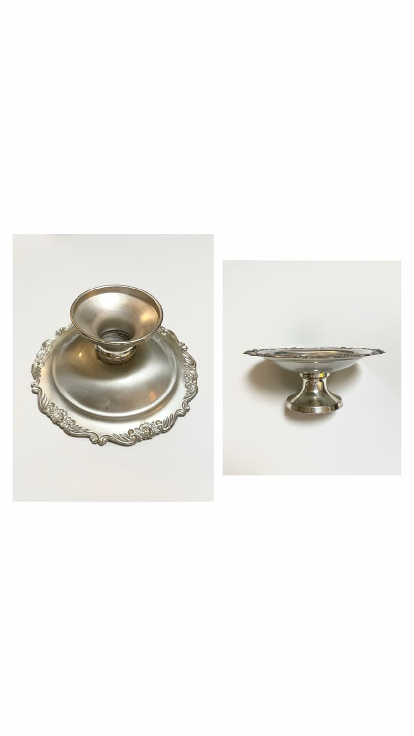 Silverplate Rose Compote(USA 70s) 상품이미지1