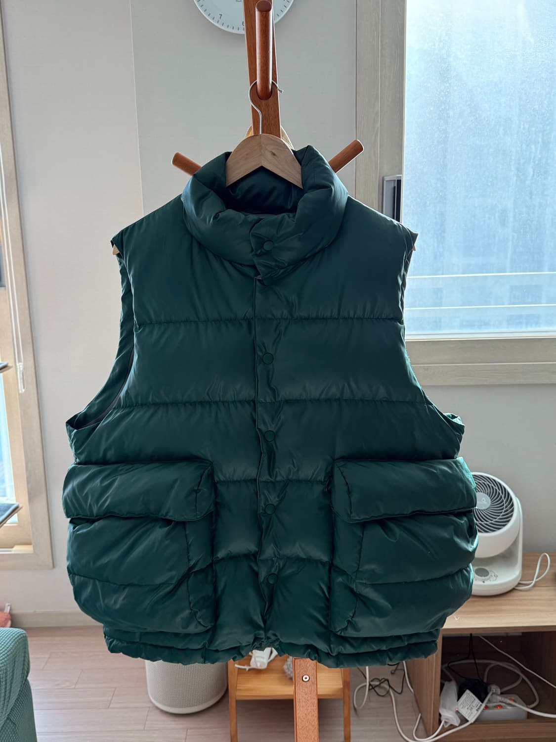 다이와피어39 다운 베스트 패딩 L 그린 상품이미지2