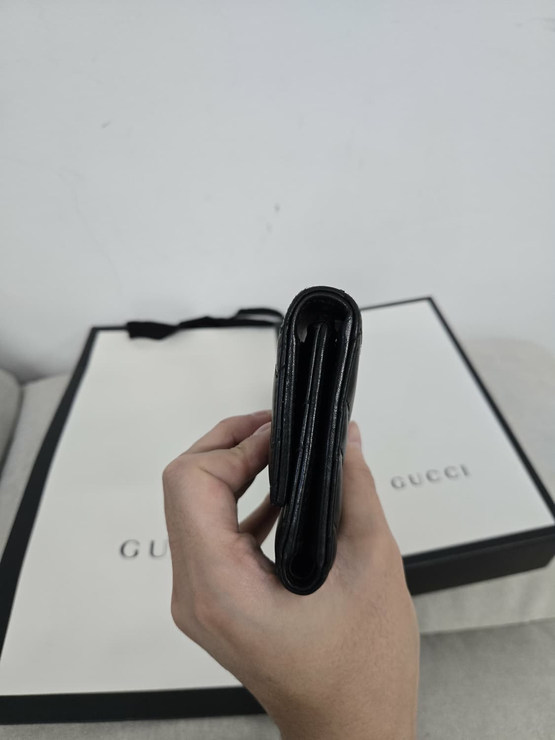 [보증서 정품]구찌 마몬트 GG 삼단 중지갑 상품이미지4