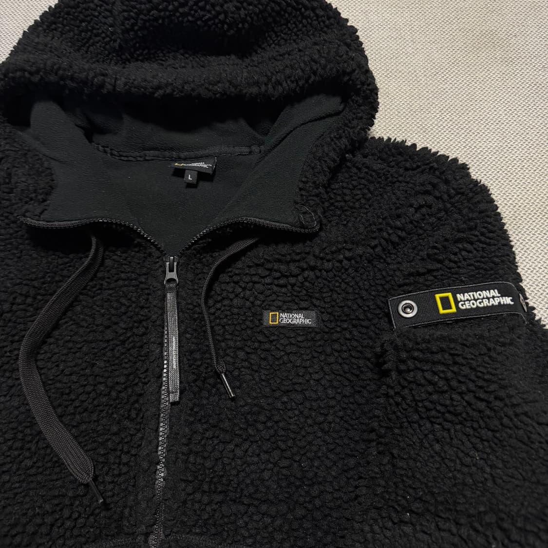 내셔널지오그래픽 뽀글이 후리스 후디자켓 상품이미지2
