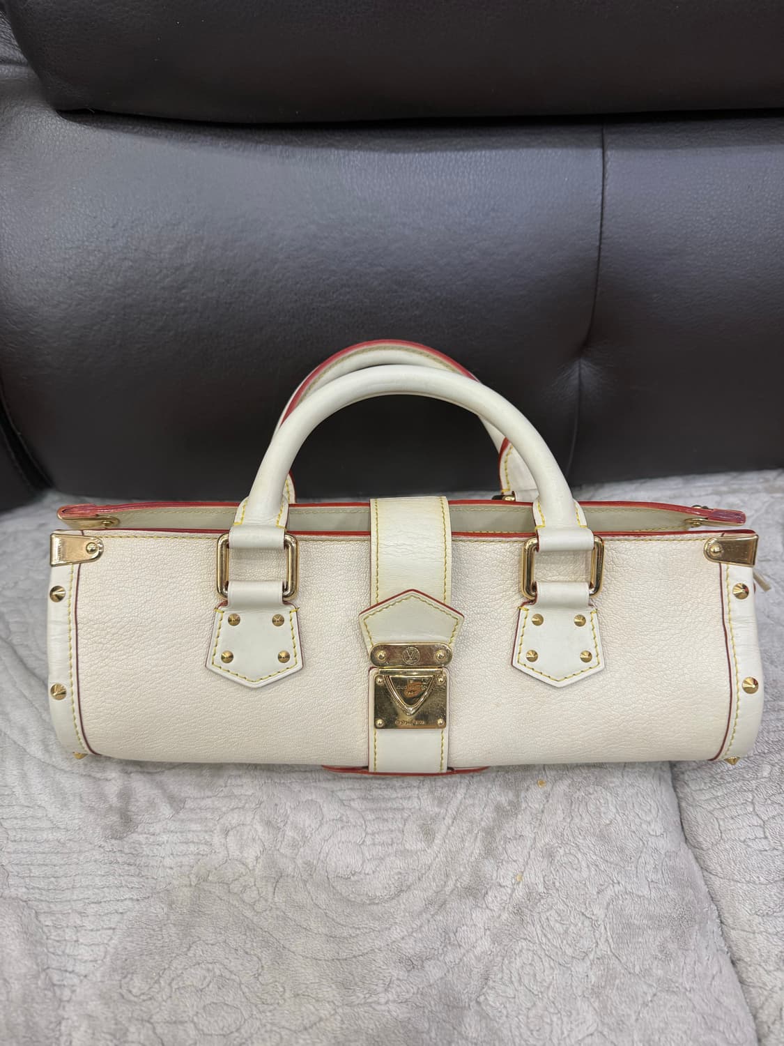 루이비통 화이트 레더 토드백 상품이미지1