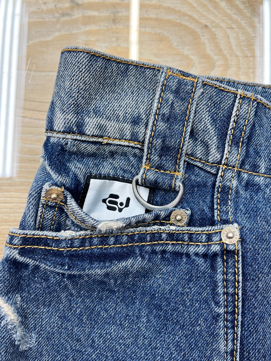 이티스 머큐리 디스트레스드 데님 팬츠 상품이미지6