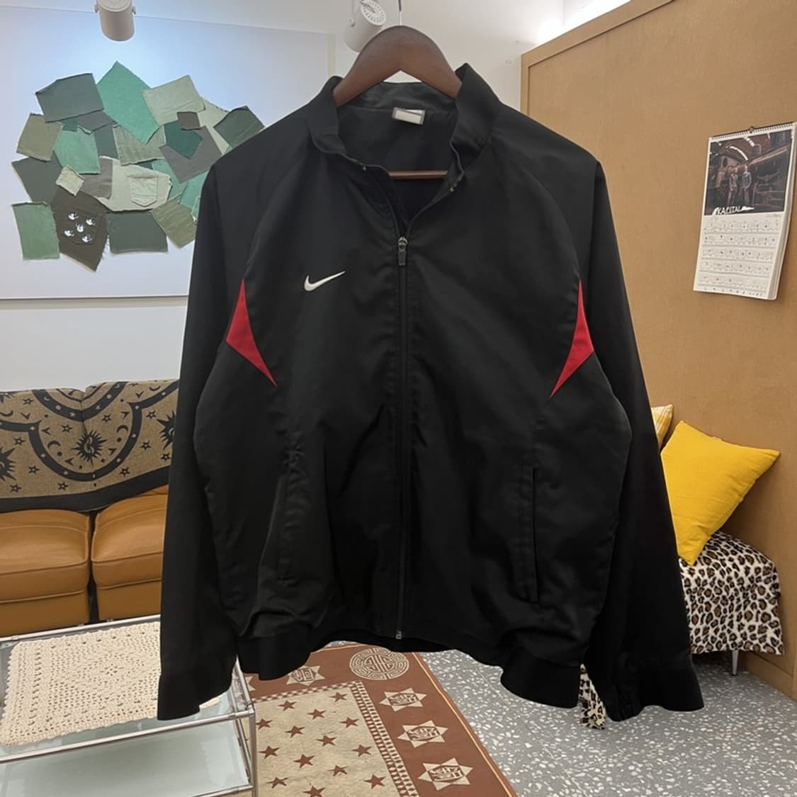 나이키 올드스쿨 구형 풋볼 배색 바람막이 자켓 M C10172 상품이미지3