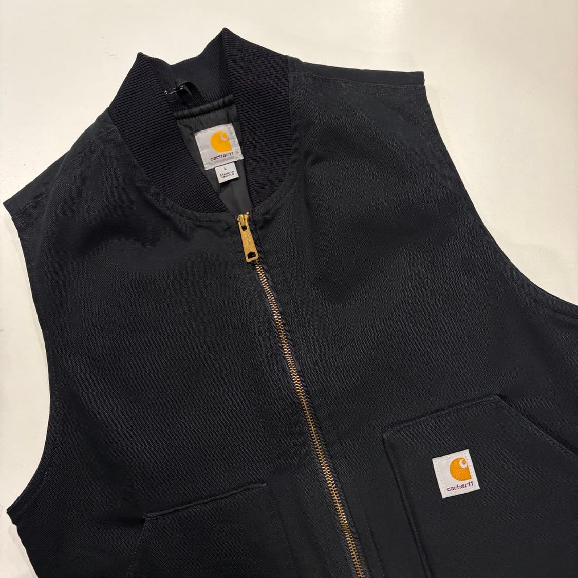 [L] 칼하트 블랙 누빔 안감 퀼팅 워크 베스트 조끼 D754 상품이미지3
