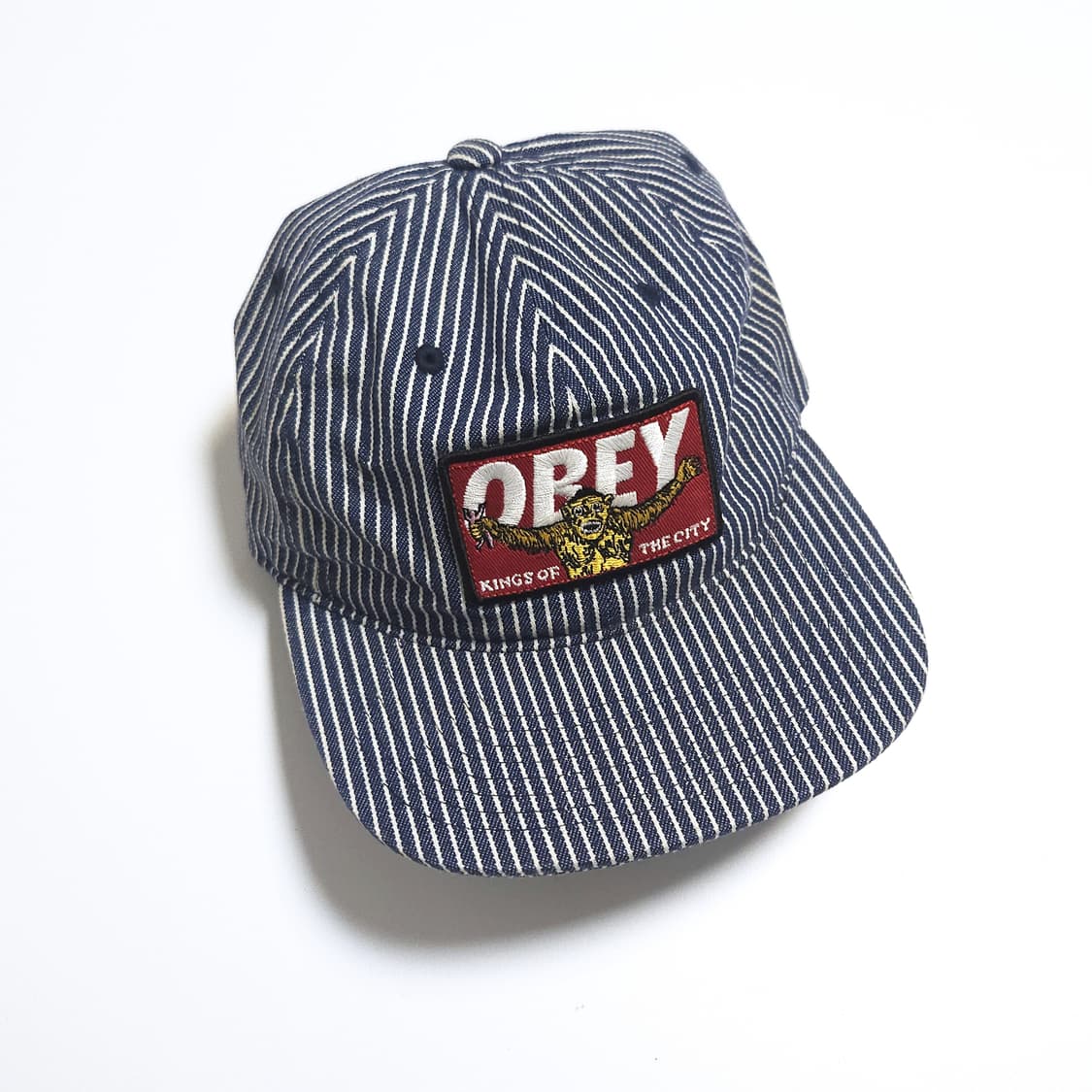 오베이 OBEY 히코리 스트라이프 볼캡 모자 상품이미지1