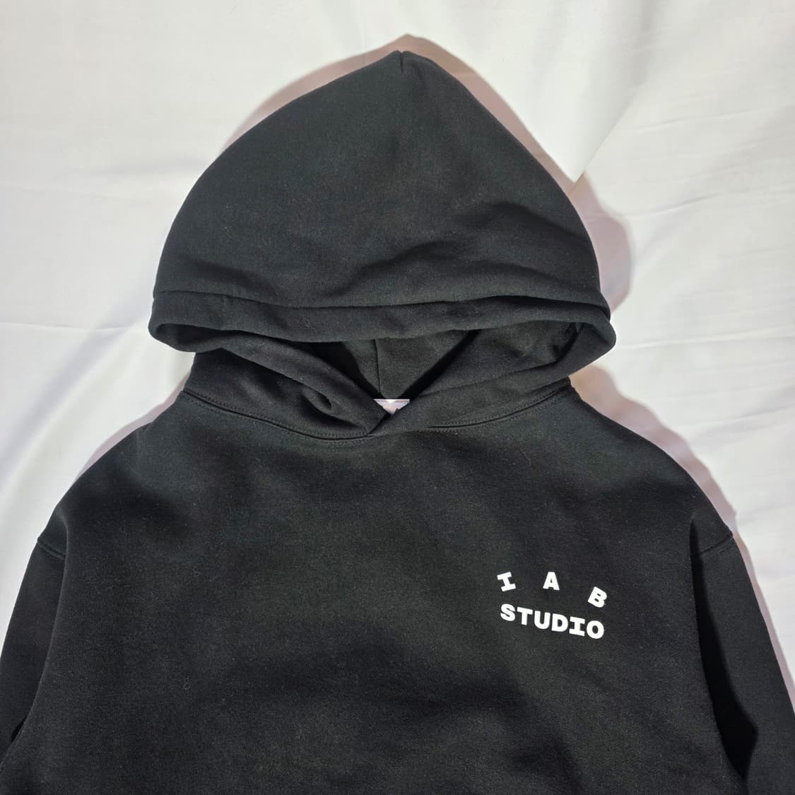 [S]IAB STUDIO 아이앱 스튜디오 후드 블랙 화이트 상품이미지3