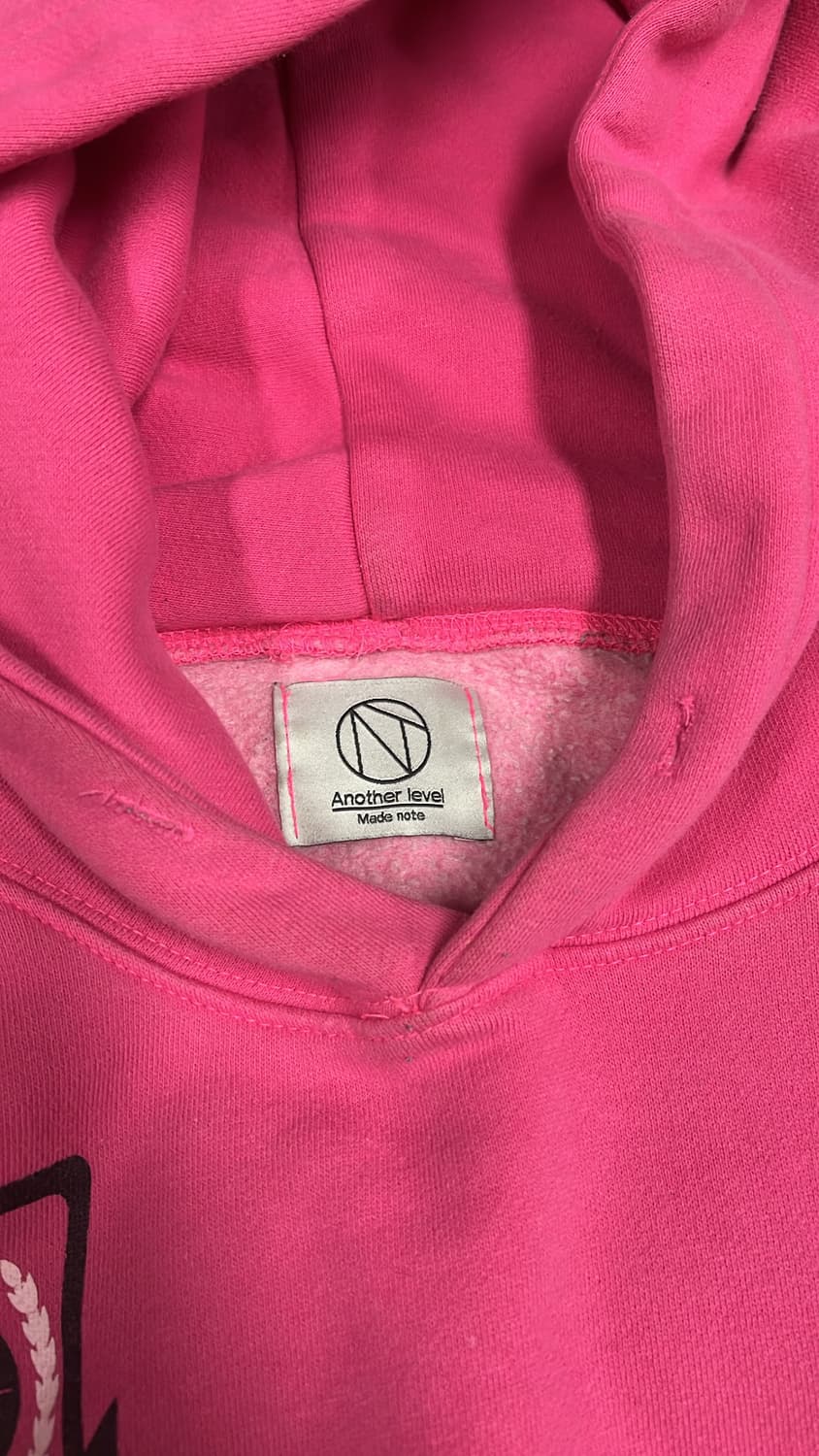 핫핑크 기모 후드티  상품이미지3