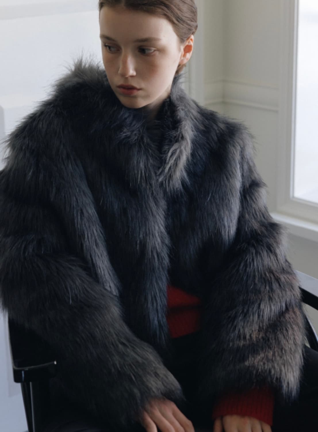 studio table 스튜디오테이블 퍼자켓 카키 상품이미지2