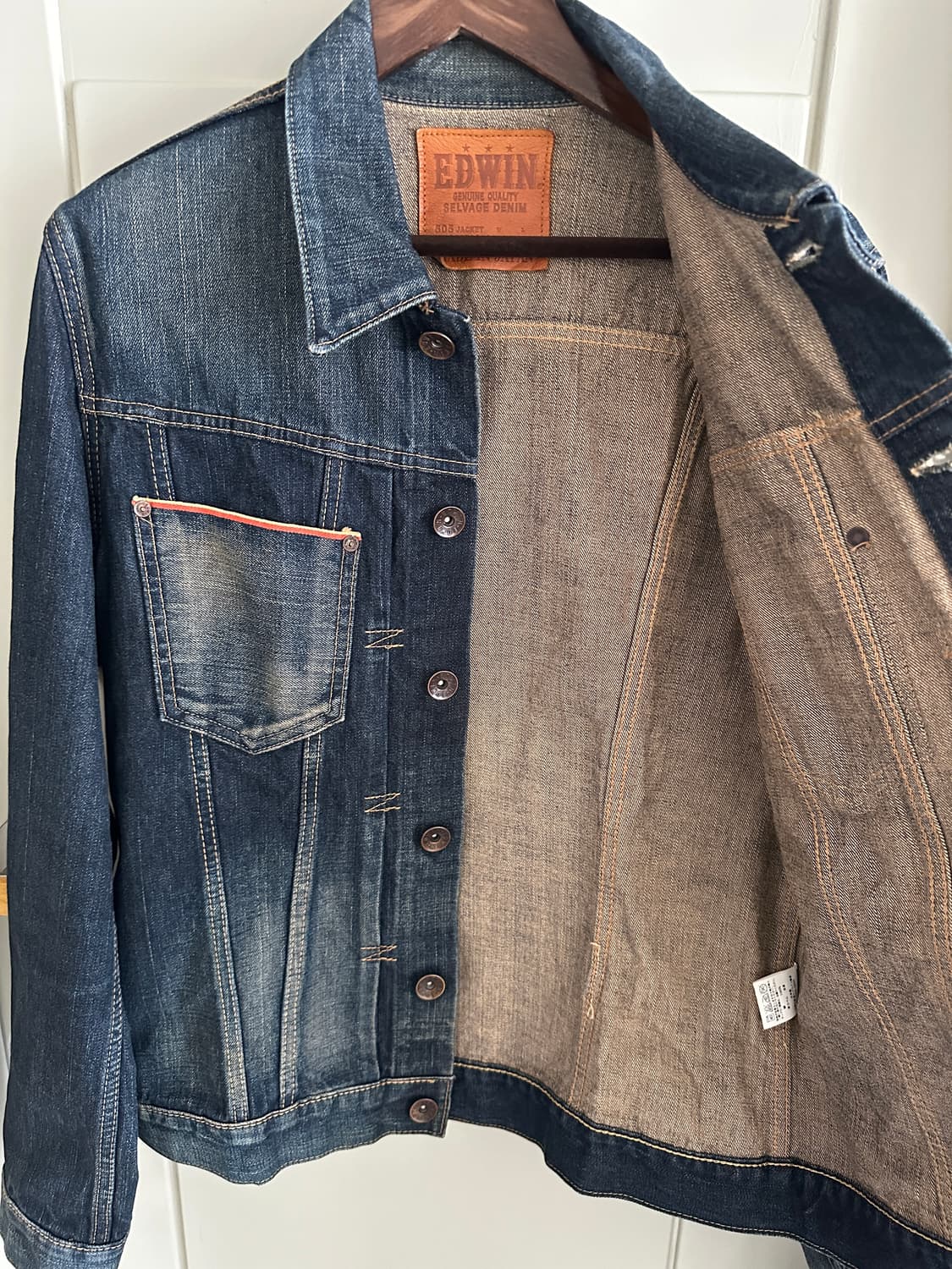 에드윈 셀비지 505 데님 자켓 상품이미지5