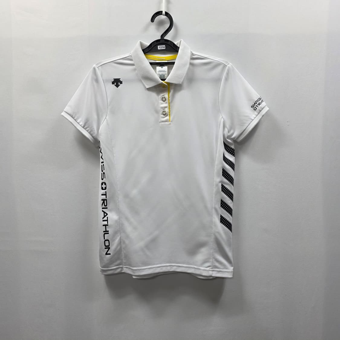 0080 데상트 스위스 트라이애슬론 반팔 폴로티 화이트 M 상품이미지1