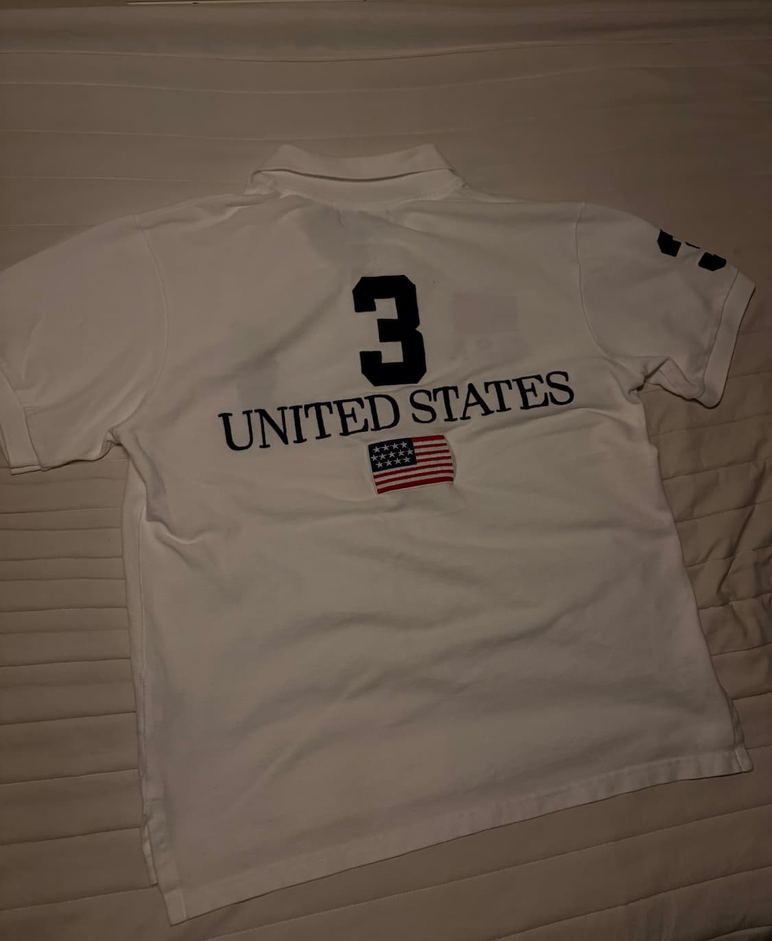 폴로 빅포니 성조기 USA 카라티🇺🇸 화이트 상품이미지9