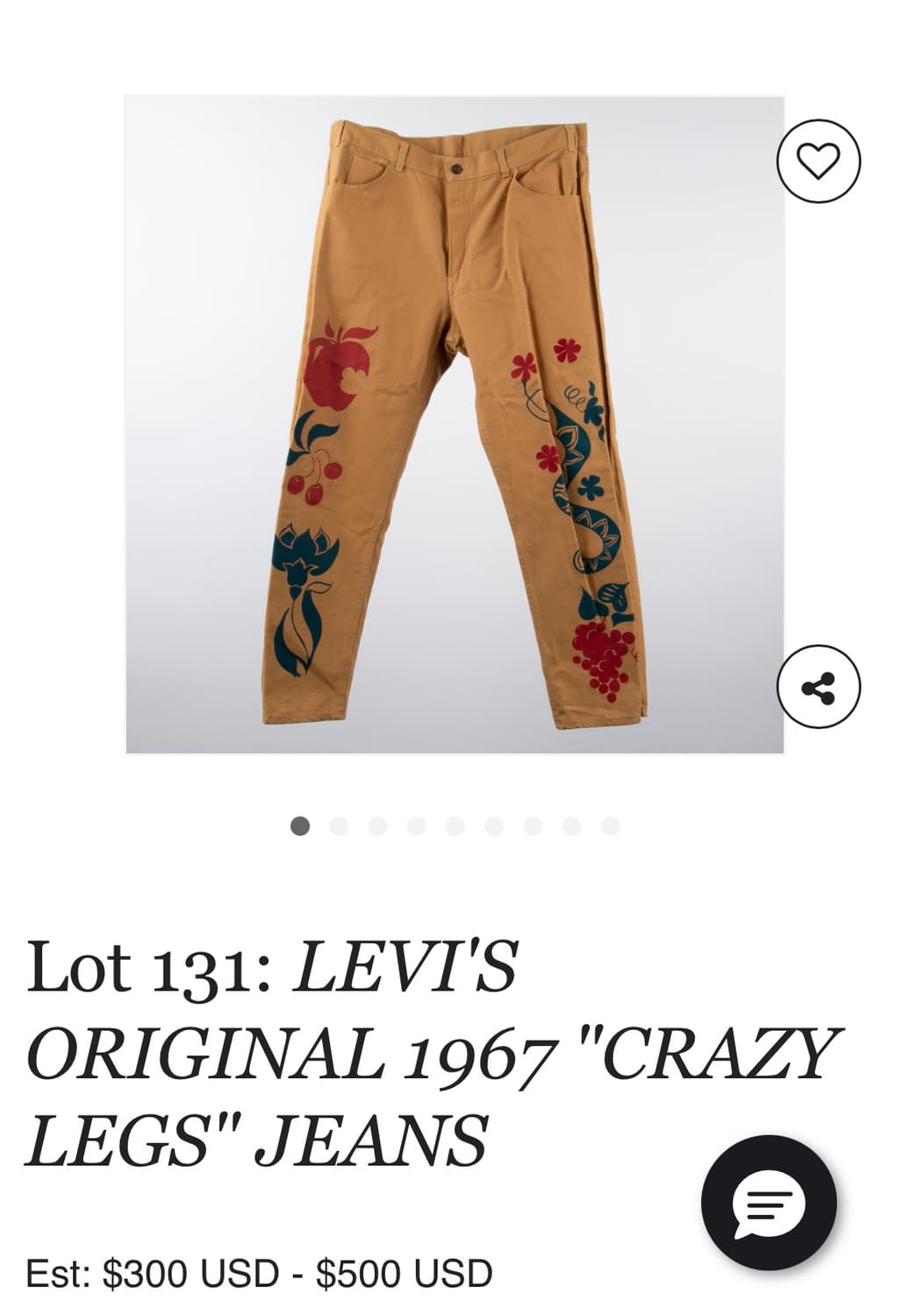Rare!)60s LEVIS Crazy Legs Canvas Pants 상품이미지2