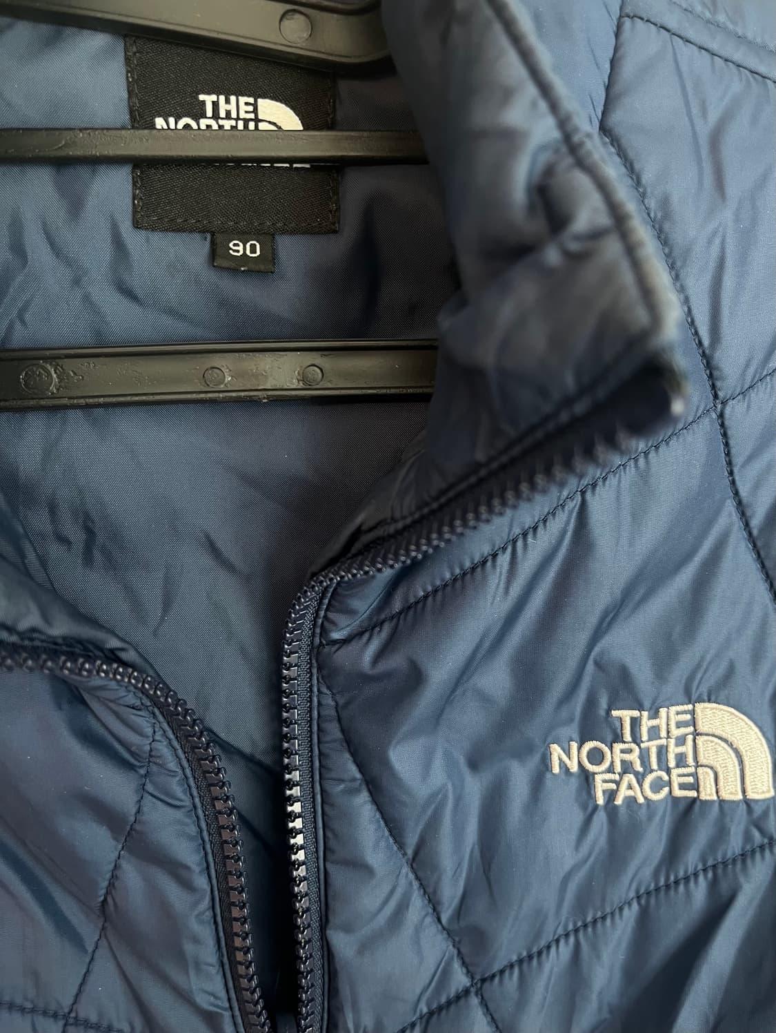 노스페이스 네이비 퀼팅 경량 패딩 자켓 (L/90)  상품이미지5