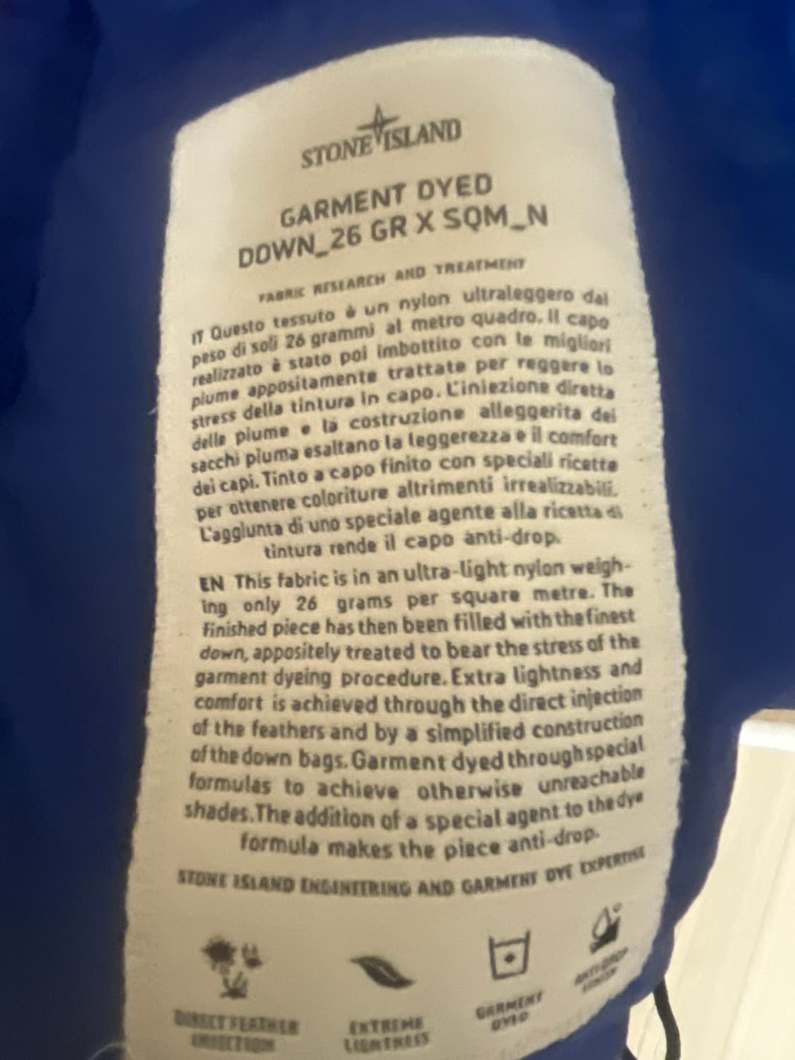 스톤 아일랜드 가먼트 다이드 26 gr x sqm_n  (L사이즈) 상품이미지6